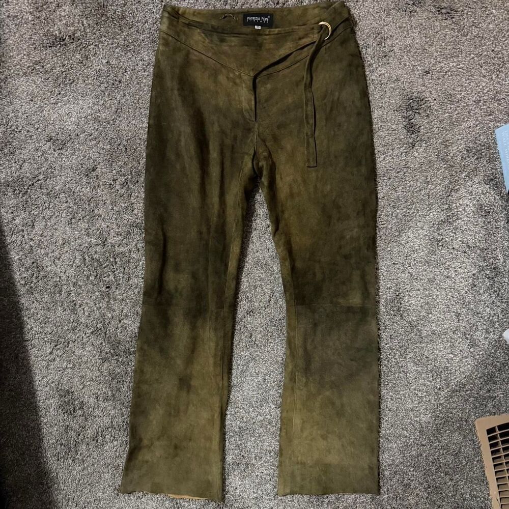 Patrizia pepe Women'sleather suede pants